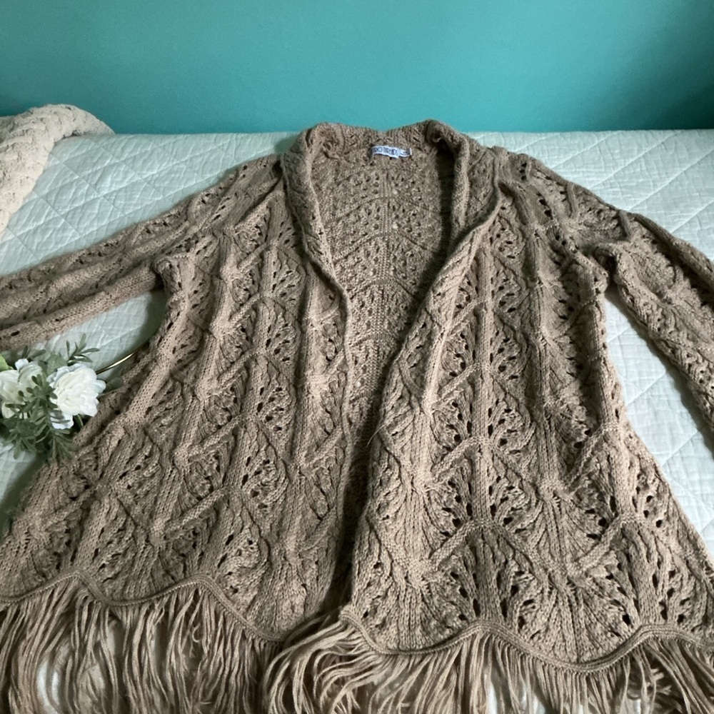 Retro Threads Crochet Sweater - Picture 2 of 11